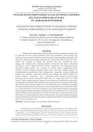 Business environment analysis this material is based on the financial statement analysis by john j. Http Ejournal Umpwr Ac Id Index Php Segmen Article Download 6509 Pdf
