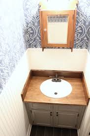 diy wood bathroom countertop: an easy