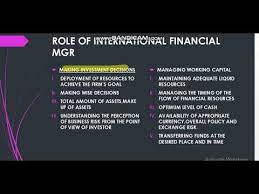 Finance manager resume sample inspires you with ideas and examples of what do you put in the objective, skills, responsibilities and duties. Role Of International Financial Manager International Finance Youtube