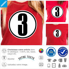 Trouvez de quoi passer l'hiver 2021 dans la bonne humeur. T Shirt 3 A Personnaliser Creer Son T Shirt Numero 3 Cercle