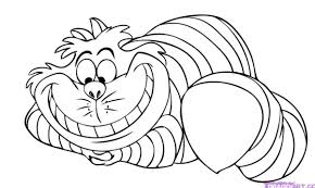 The Cat In Wonderland Disney Character Coloring Pages Alice In Wonderland Drawings Cheshire Cat Drawing Alice In Wonderland Cartoon