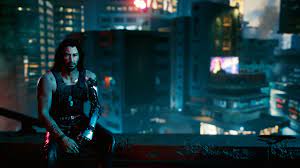 Cyberpunk 2077, johnny silverhand, keanu reeves, video game characters. Wallpaper Cyberpunk 2077 Screen Shot Johnny Silverhand Keanu Reeves Night 1920x1080 Lowerssjgod 1971747 Hd Wallpapers Wallhere