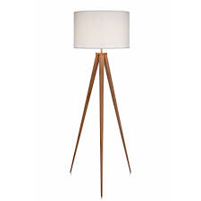 Shop target for floor lamps you will love at great low prices. Wooden Tripod Floor Lamp With White Shade Teamson Home Uk