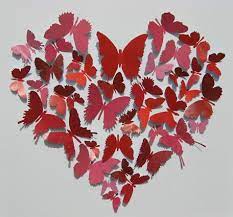 Butterfly Heart Mariposas De Papel Manualidades Con Mariposas Y Manualidades