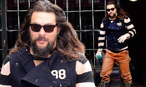 What does home mean to actor jason momoa? Jason Momoa Wears Eccentric Ensemble And Knee High Lace Up Boots In Nyc After Viral Super Bowl Ad Daily Mail Online