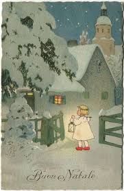 1929 Auguri Buon Natale Bambina Lampada Neve Retorto Cremona Centro Fp Col Vg Illustrazione Di Natale Biglietti Di Natale Vintage Foto Di Natale