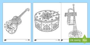 The coloring pages are especially designed to be used throughout the year at school. Ks2 Musical Instruments Mindfulness Colouring Pages