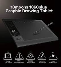 10moons 1060plus Graphic Tablet 10x6 Inch Digital Drawing Tablet 8192 Levels Battery Free Pen And Glove Digital Drawing Tablet Drawing Tablet Digital Tablet