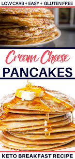 Easy Keto Cream Cheese Pancakes Low Carb Almond Flour Pancakes Recipe In 2020 Low Carb Almond Flour Pancakes Low Carb Pancakes Low Carb Breakfast