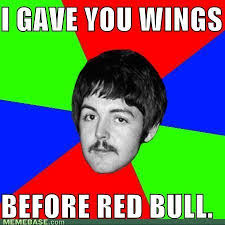 Mccartney Gives You Wings Beatles Funny Beatles Photos The Beatles
