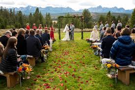 The rocky mountains, also known as the rockies, are a major mountain range in western north america. Weddings Idaho Rocky Mountain Ranch