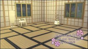 Mod The Sims Japanese Style Wall And Floor Set By Graphite91 Sims 4 Downloads Sims Sims 4 Sims 4 Blog