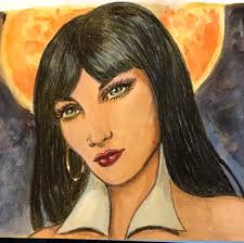 Painting of my childhood horse. Acrylic.