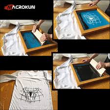 This screenprinting kit comes with everything you need. China Diy Tshirt Photo Emulsion Paper Fabric Printing Kit China Screen Printing Kit Aluminum Screen