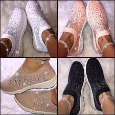 50 Off Crystal Sizzle Sneakers Pretty Little Deal Store In 2020 Casual Shoes Women Crystal Shoes Women Shoes