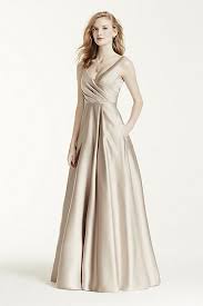 Satin Tank Ball Gown Bridesmaid Dress With Pockets Bridesmaid Dress Styles Ball Gowns Bridesmaid Dresses Plus Size