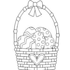 Smiling easter egg to color. Top 10 Free Printable Easter Basket Coloring Pages Online