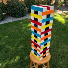 Jenga is a fun game for both adults and kids. Giant Painted Jenga Inspired Game Colorshot Paintfacebooktwitteremailpinterestmixtumblr