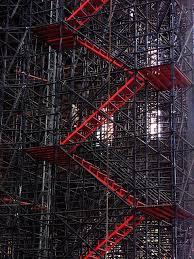 Stairway In The Scaffolding Scaffolding Stairways Stairs