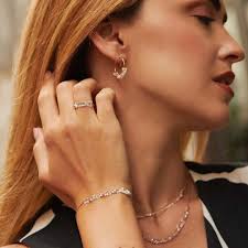 Real Rose Cut Floating Bare Set Free Diamonds 3.5ctw 14k Gold Chain  Bracelet, Diamond Charms Station Bracelet, “dance Me” Collection