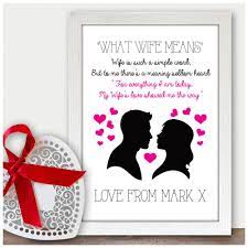 Personalised 1st Wedding Anniversary Gift Ideas For Her Wife Unique 1 Year First P Paper Gifts Anniversary 1st Wedding Anniversary Gift 1st Wedding Anniversary