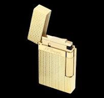 Diamond point lighter with gold finish - Luxury lighter ...