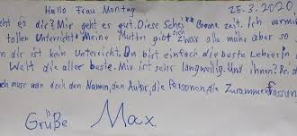 Klassenarbeiten zum thema briefe für die klasse 5, klasse 6 und klasse 7. Corora Schulfrei In Grevenbroich Mutter Gibt Sich Alle Muhe Aber