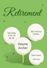 I've helped organize multiple retirement parties, and i've researched many hours to find the best ideas to make a retirement party extra special, so continue reading. Golf Course Retirement Farewell Party Invitation Template Free Greetings Island