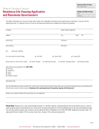 In other words, will i have the apartment to myself occasionally? College Roommate Questionnaire Pdf Fill Online Printable Fillable Blank Pdffiller