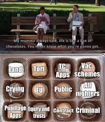 Legal Cheek A Twitter My Mom Always Said Life Was Like A Box Of Chocolates Https T Co U0keqrckcl Twitter