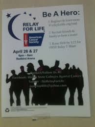 Isu Relay For Life Posted Inside Cva In March Relay For Life Stupid Cancer Superhero Birthday Party