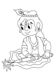 Baby krishna the butter thief coloring pages. 42 Krishna Coloring Pages Ideas Coloring Pages Krishna Online Coloring Pages