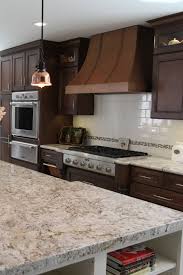 white granite countertops dark cabinets