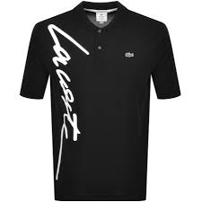Black And White Polo Shirt Design Lacoste Live Polo T Shirt Black Modesens Polo T Shirts Black Shirt Lacoste