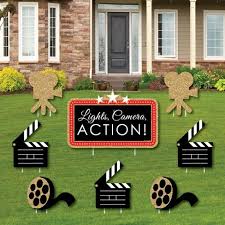 They are picked up after 8pm (sometimes 6pm during the months when it gets darker earlier). Big Dot Of Happiness Red Carpet Hollywood Yard Sign And Outdoor Lawn Decorations Movie Night Party Yard Signs Set Of 8 Target