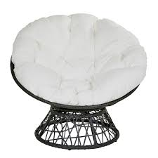 Shop our best selection of papasan chair cushions & pads to reflect your style and inspire your home. Osp Home Furnishings Papasan Chair With White Round Pillow Top Cushion And Black Frame Bf25292 11 The Home Depot