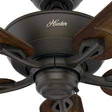 | 52 hunter contemporary ceiling fan with led light and remote in noble bronze. Hunter Caicos 52 In Indoor Outdoor New Bronze Wet Rated Ceiling Fan 53212 The Home Depot