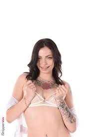 Sexy dark haired girl Clara Mia strips naked then toys her wet pussy 13  photos