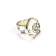 Gucci Gucci Ghost Silver Skull Gg Logo Ring Nwt Grailed Check out our gucci ring selection for the very best in unique or custom, handmade pieces from our statement rings there are 2743 gucci ring for sale on etsy, and they cost $39.67 on average. gucci ghost silver skull gg logo ring nwt