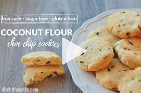 I am crazy excited about today! Coconut Flour Chocolate Chip Cookies Keto Friendly Ditch The Carbs