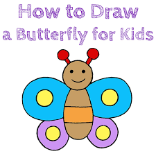 Butterfly drawing for kids at getdrawings com free for personal. How To Draw A Butterfly For Kids How To Draw Easy