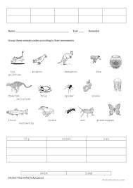 Animals worksheets for grade 1 pdf. Animal Movements English Esl Worksheets For Distance Learning And Physical Classrooms