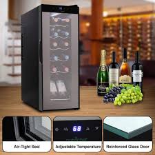 Maybe you would like to learn more about one of these? Nutrichef Digital Electric 12 Bottle Thermoelectric Wine Chiller Cooler Black 1 Unit Qfc