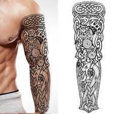 Cierre Nordic Viking Celtic Tatuaje Temporal Brazo Adulto Completo Mangueras De Pierna Adulto Brazo Tattoo Keltisch Wikinger Tattoo Wikinger Tattoo Symbole