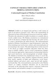 Home » hukum islam » anak » 6 tips memilih nama bayi dalam islam. Pdf Conflict Resolution Education In Medina Constitution Contextual Exegesis Of Medina Constitution