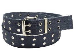 Black Belt With 2 Holes 2 Hole Grommet Canvas Belt Gray 4 Sizes Available S M L Xl Ebay Belt Grommets Grey