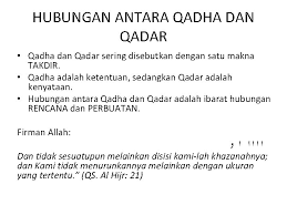 Qada Dan Qadar Adalah