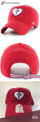 Philadelphia Phillies Adjustable Hat With Heart Adjustable Hat Philadelphia Phillies Phillies