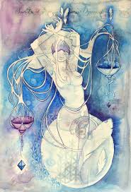 Waage Sternzeichen Gottin Kunstdruck Etsy Libra Art Astrology Art Goddess Art