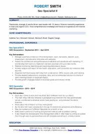 Advancing to seo expert status is not just a step up for your career, though. Seo Specialist Resume Samples Qwikresume
